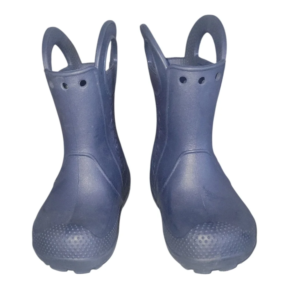 CROCS Navy Kids Handle It Rain Boots C 8